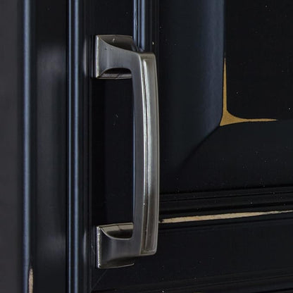 GlideRite Hardware 87380-SN-1 Type Hooks CC Deco Base Cabinet Pull, 3", Satin Nickel Finish
