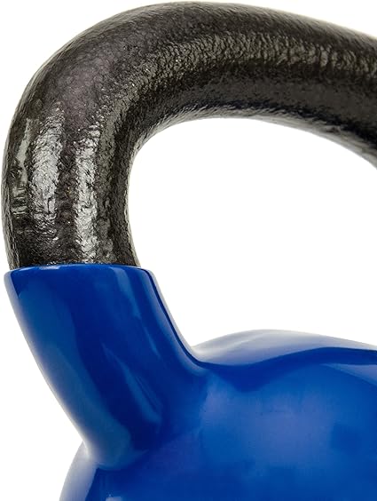 Sunny Health  Fitness Vinyl Coated Kettlebell for Strength Weight Training  Swinging Exercise - In 5, 10, 15, 20, 25 Pound
