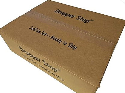 DropperStopTM 1oz Amber Glass Dropper Bottles (30mL) with Tapered Glass Droppers - Pack of 99