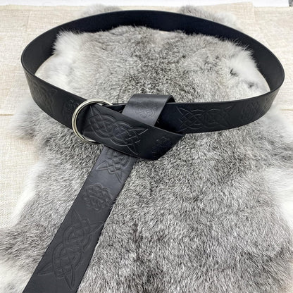 GYQMBT Medieval Leather Belt,Renaissance Knight Belt,Retro Viking Halloween Accessory Men Women