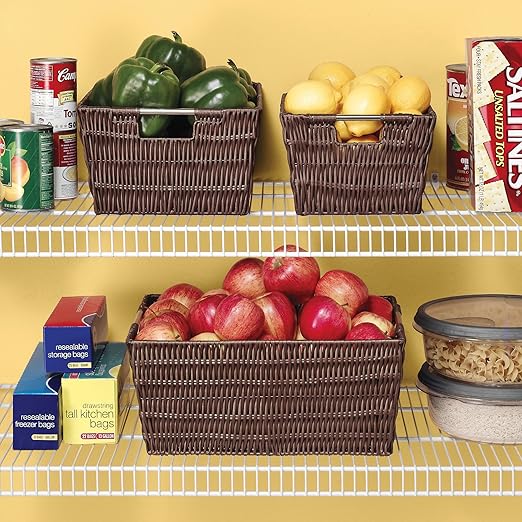 Whitmor Rattique Small Shelf Tote (6500-2712-JAVA)