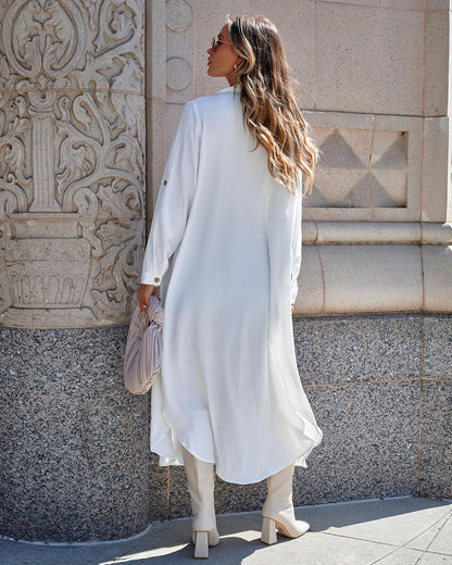 Bsubseach Swimsuit Coverup for Women Long Sleeve Button Down Casual Dresses | Long Kimonos Cardigans With Pockets?Summer Beach Cover Up Shirt For Vacation