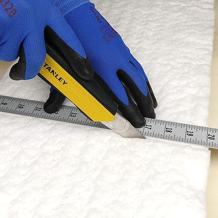 Lynn Manufacturing Ceramic Fiber Insulation, 1" Thick x 12" x 24", 2400F Fireproof Insulation Blanket, 3023E