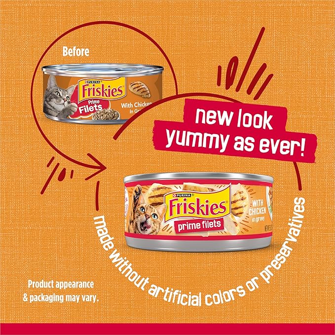 Purina Friskies Prime Filets With Chicken in Wet Cat Food Gravy - 2ct. 5.5 oz. Cans
