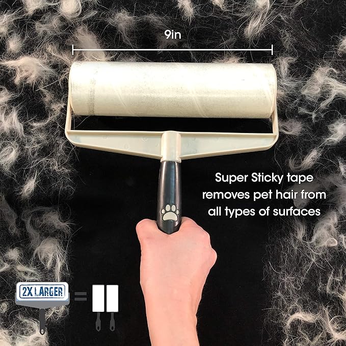 Supersize Extra Sticky, Adhesive Lint Roller Refill, Pet Cat  Dog Hair Remover for Clothes and Furniture, 60 Sheet ct