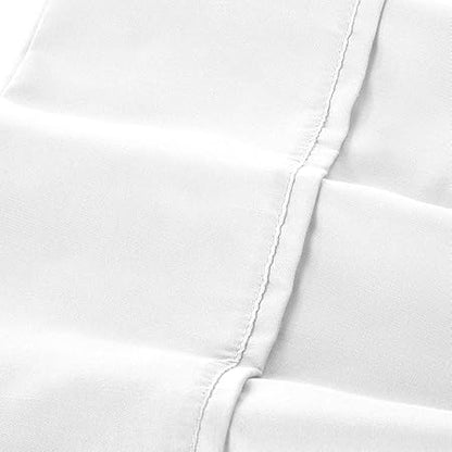 Modern Threads Soft Microfiber Solid Sheets - Luxurious Microfiber Bed Sheets - Includes Flat Sheet, Fitted Sheet with Deep Pockets,  Pillowcases White Queen