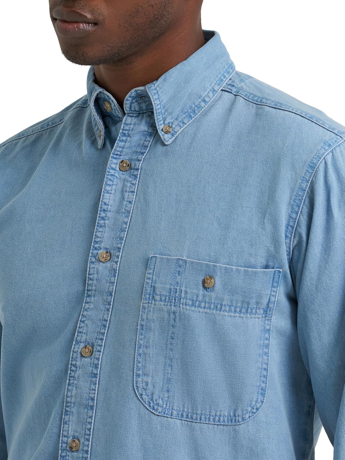 Men's Denim Button Down Shirt