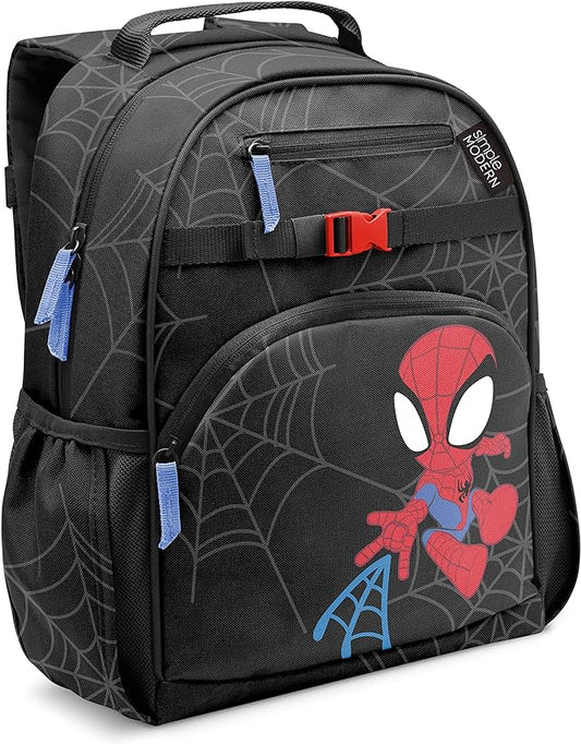 Simple Modern Medium Marvel Toddler Backpack for School Girls and Boys  Kindergarten Elementary Kids Backpack  Fletcher Collection  Kids - 15" tall  Spidey Kid