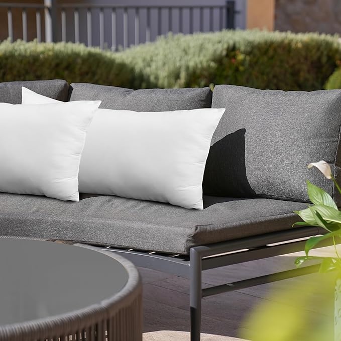 Utopia Bedding Throw Pillows Insert (Pack of 2, White) - 20 x 26 Inches Bed and Couch Pillows - Indoor Decorative Pillow