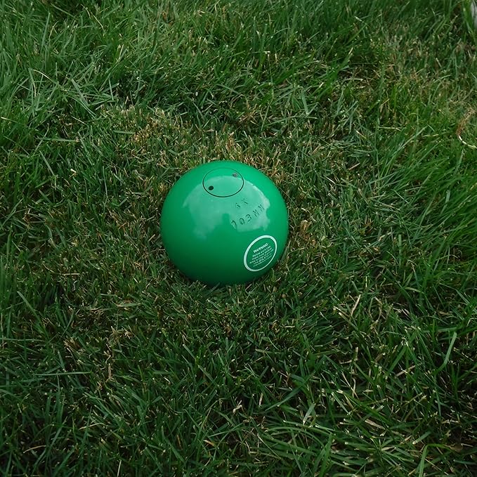 RT Green 4k turned iron shot put. Skillfully made. Meets all IAAF specifications. Lathe turned to 103mm. Regularly seen in top competition. Increase your personal record with this proven medal winner.