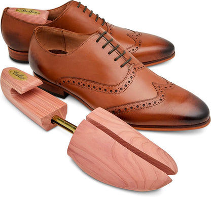 STRATTON MENТS ADJUSTABLE SPLIT TOE CEDAR SHOE TREE | 2-PACK | GROWN IN USA | GREAT GIFT FOR MEN