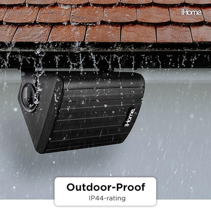 iHome IHSI-W400BT-PR-BLK Bluetooth 4-Inch 100W Weatherproof Speakers, IndoorOutdoor, WallCeiling Mount, Surround Sound, Pair - Ideal for Home Parties