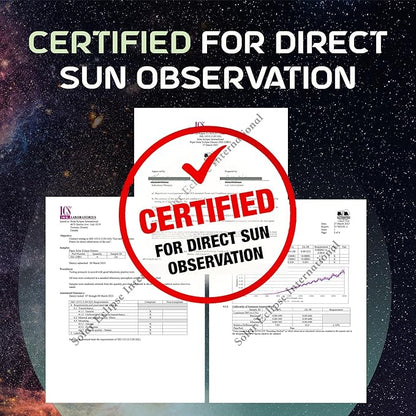Helioclipse 50 Pack Solar Eclipse Glasses 2024 - Trusted for Direct Solar Eclipse Viewing - Iso 12312-2  Ce Certified