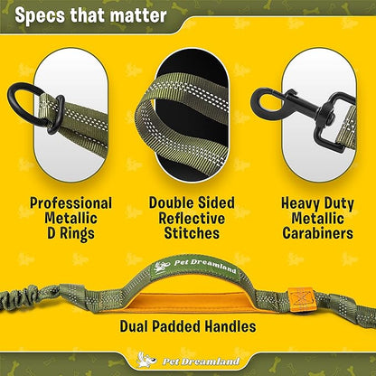Exquisite Hands-Free Dog Leash for Large Dogs: Ultimate Comfort  Freedom for Running, Walking, Hiking. Premium Quality, Durable  Versatile Dog Waist Leash Belt. Your Dog Will Love This Waist Leash