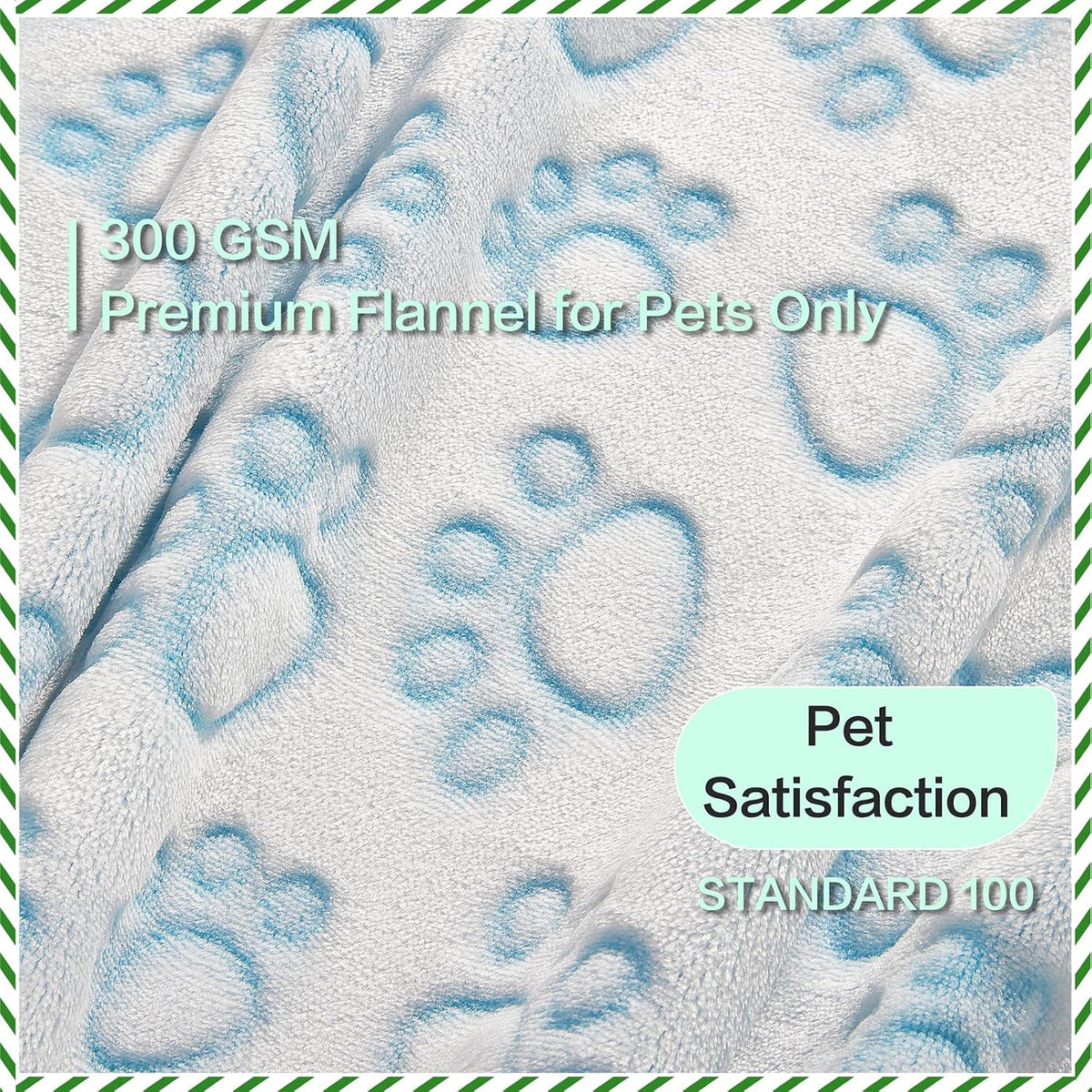 Blue Dog Blanket for Puppy Accesssories Boy, Blue Dog Stuff for Small Kitten Indoor Cats, Washable Soft Puppy Essentials Supplies (24x32") S