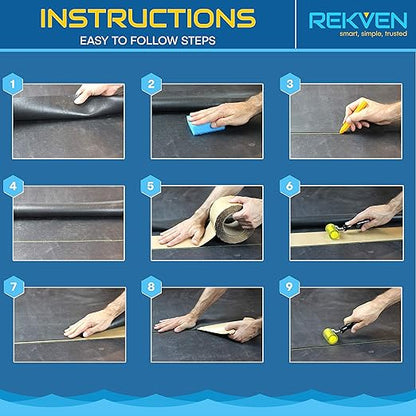 Pond Liner Seam Tape Kit, 3" x 30' Double Sided Rubber Butyl Adhesive