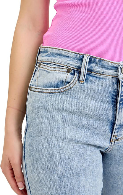 Stone washed, Judy Blue Womens Jeans - High Waisted Stone Wash Straight Fit