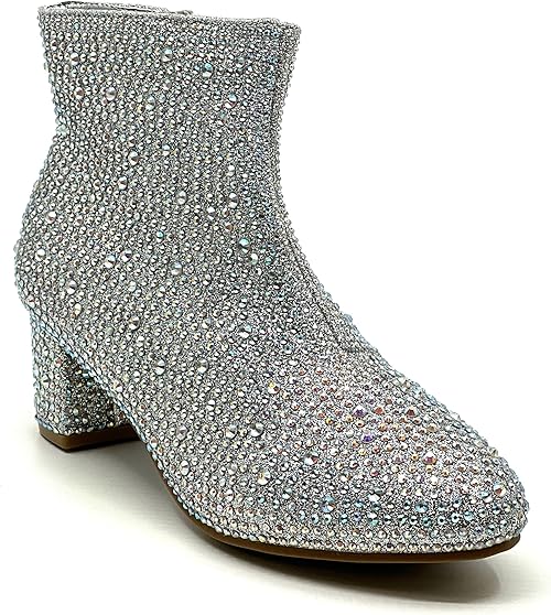 Forever Kids Rhinestone Ankle booties
