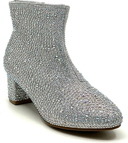 Forever Kids Rhinestone Ankle booties