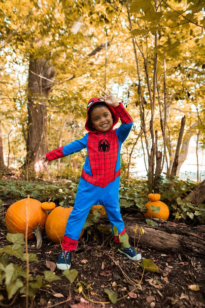Spider-Man Zip Up Cosplay Coverall Newborn to Little Kid