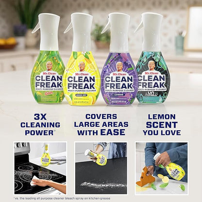 Mr. Clean, Deep Cleaning Mist Multi-Surface Spray, Lemon Zest Scent Refill, 1 Count, 16 Fl Ounce