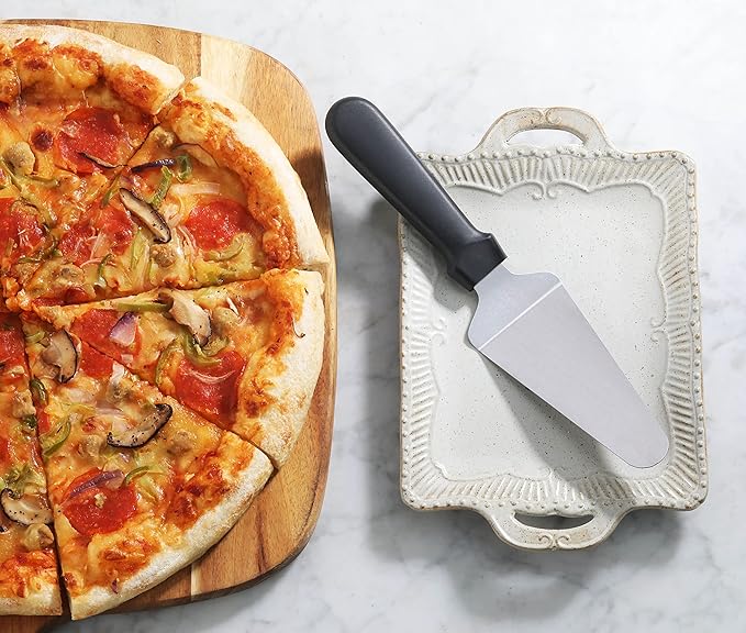 New Star Foodservice 36107 Plastic Handle Pie Server, 10-Inch, Black