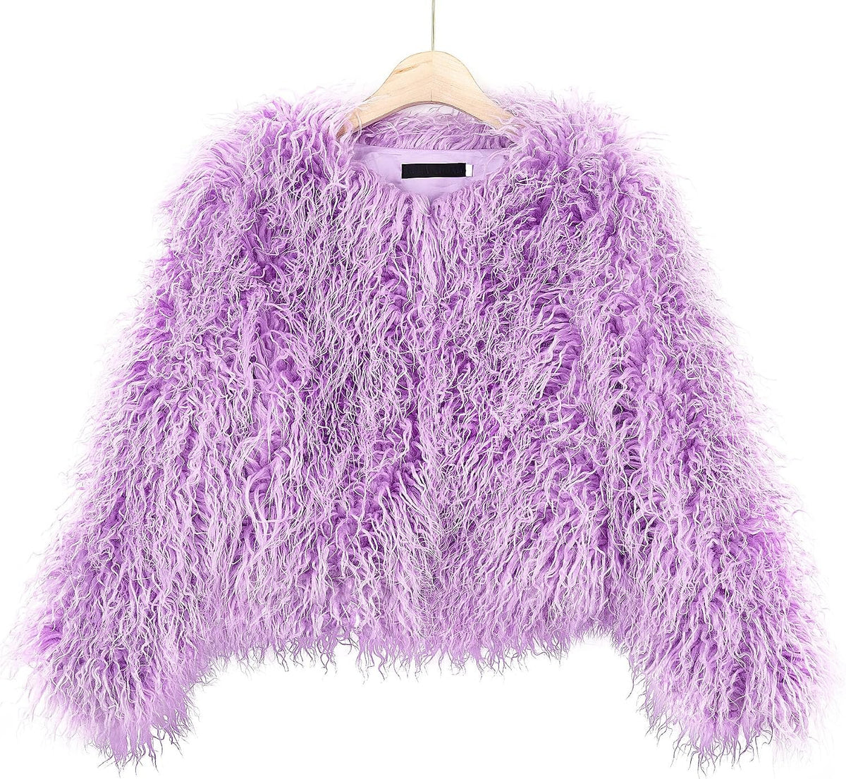 YUAKOU Women's Shaggy Faux Fur Outwear Coat Jacket Long Sleeve Warm Winter .