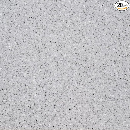 Nexus Self Adhesive 12-Inch Vinyl Floor Tiles, 20 Tiles - 12" x 12", Salt n Pepper Granite - Peel  Stick, DIY Flooring for Kitchen, Dining Room, Bedrooms  Bathrooms by Achim Home Decor