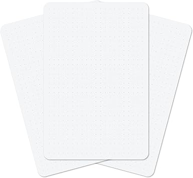 Notsu Dot Grid Index Cards 4x6 inch, 50 ct  Thick Dotted Note Cards wRounded Corners  Premium Heavy Duty Paper 350 gsm