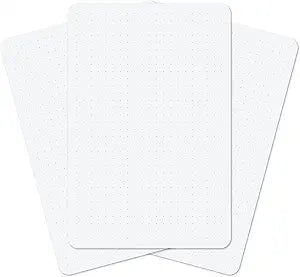 Notsu Dot Grid Index Cards 4x6 inch, 50 ct  Thick Dotted Note Cards wRounded Corners  Premium Heavy Duty Paper 350 gsm