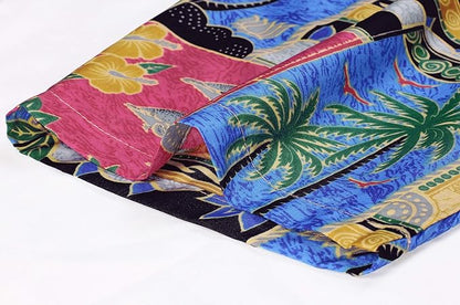 LA LEELA Men's Hawaiian Shirt Button Down