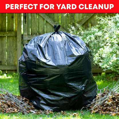 Tasker 95-96 Gallon Trash Bags Heavy Duty (Mega-Value 50/Bags w/Ties) 95-100 Gallon Trash Bags?Black Heavy Duty Trash Bag ?Extra Large Garbage Bags