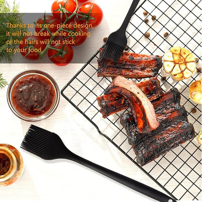 Basting Brush For Cooking, TRADYX Pastry Brush For Baking, One Pieces Design, Dishwasher Safe, Heat resistant silicone basting brush, Cooking Brush For Oil and Sauce