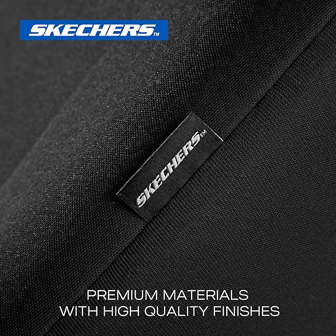 Skechers Car Seat Covers, Premium Breathable Polyester Seat Covers, Car Seat Covers Front Seats Airbag Compatible, Automotive Comfort  Protection for Most Cars, Vans, Trucks, SUVs (Two Front, Black)