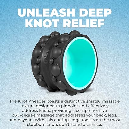 Chirp Wheel XR Knot Kneader - Firm Foam Roller, Deep Tissue Massager, Shiatsu Thumb Massage, Muscle Release Tool for Knots and Tension Relief and for Physical Therapy and Relaxation - 6" Mint