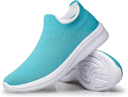 vibdiv Pull-on Shoes Women Sneakers Casual Lightweight Walking Jogging Yoga Indoor Outdoor Travel