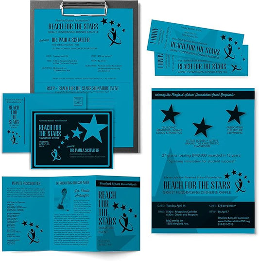 Astrobrights Mega Collection, Colored Cardstock, Ultra Blue, 320 Sheets, 65 lb176 gsm, 8.5" x 11" - MORE SHEETS! (91694)