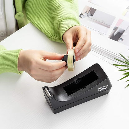 Mr. Pen- Tape Dispenser, Pack of 2, Tape Dispenser Desk, Office Supplies, Desk Supplies, Tape Holder, Tape Dispensers, Black Tape Dispenser, Desktop Tape Dispenser, Tape Desk Dispenser, Organier