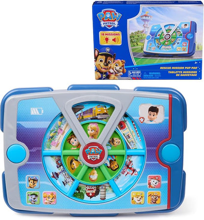 Paw Patrol Academy Rescue Mission Pup Pad, Electronic Interactive Toy | Interactive Pup Pad Toy, Muisc, Lights and Sounds, Play With 18 Rescue Missions, Kids Toys for Boys & Girls Ages 3 & Up