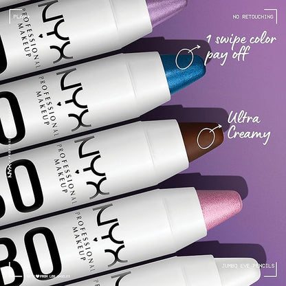 NYX PROFESSIONAL MAKEUP Jumbo Eye Pencil, Blendable Eyeshadow Stick  Eyeliner Pencil - Donut (Lilac)