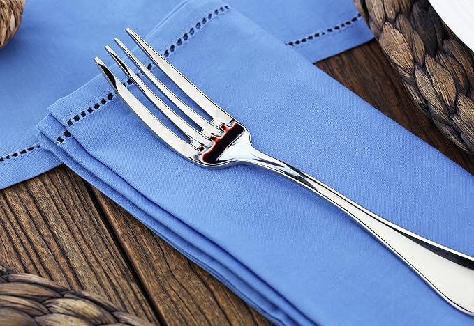Artaste Rain 1810 Stainless Steel (Silver (Set of 12), Dinner Fork (7.6-Inch))