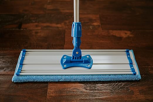 18" Microfiber Wet and Dry Mop Pads 3-Pack - Premium Commercial Grade Washable Pads (18", Blue)