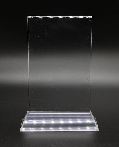 FixtureDisplays 8.5 x 11" Sign Holder for Tabletops,Double-Sided - Clear 19026