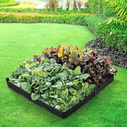 TMEE Landscape Edging Border 46 inch Strips, 6 inch Depth Hammer in Metal Edging for Landscaping with Clips 3 Pack