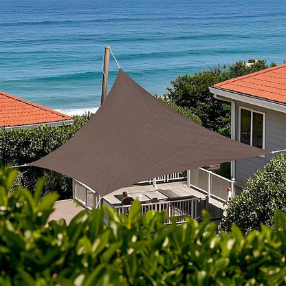 Tronssien Rectangle 12'x16' Sun Shade Sail,95 UV Blockage Canopy Awning for Outdoor Patio and Garden, Yard Activities