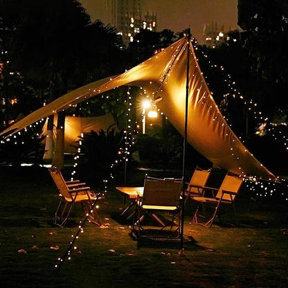 2 Pack Solar String Lights for Outside, 72FT 200 LED Solar Christmas Lights Outdoor with 8 Lighting Modes, IP65 Waterproof Solar String Lights Outdoor for Garden Party Tree Decor,Warm White