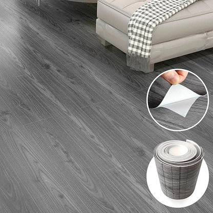 Grey Wood Peel and Stick Floor Tile, 36 Pack 54 Sq.Ft,NO Sticky Residue Left Vinyl Flooring Tiles Wood Plank, Self-Adhesive DIY Flooring for Bathroom,Bedroom, Living Room, 36" x 6"OoaNature GreyOoa