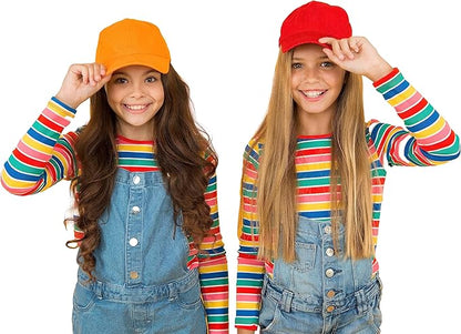 TOP HEADWEAR Blank Kids Youth Baseball Adjustable Hook and Loop Closure Hat