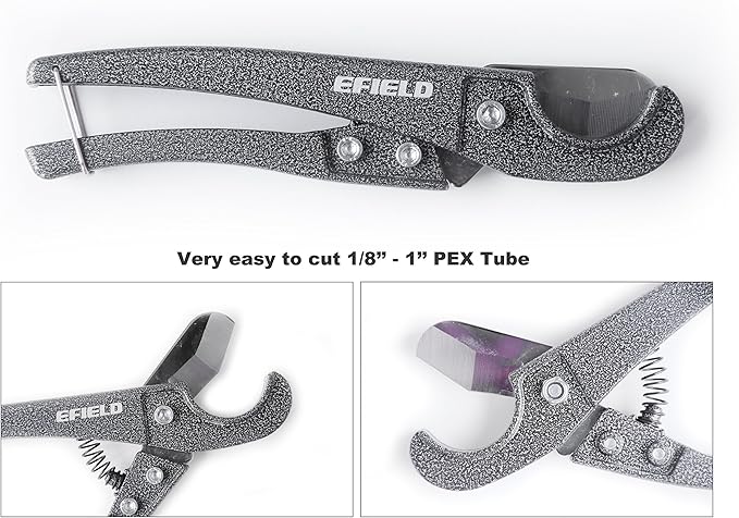 EFIELD 38" - 1" Pex Pipe and Plastic Pipe Cutter