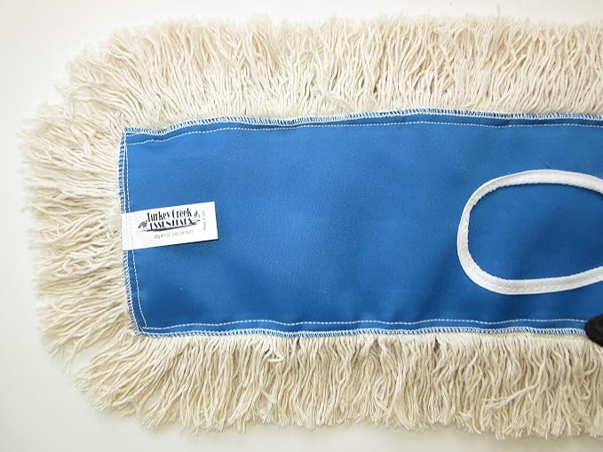 24" Industrial Strength Washable Cotton Dust Mop Refill, Replacement Head for Home & Commercial Use, Fits 24 Inch Frame, Cleans Hardwood, Laminate, Concrete, or Other Floor Systems (24")